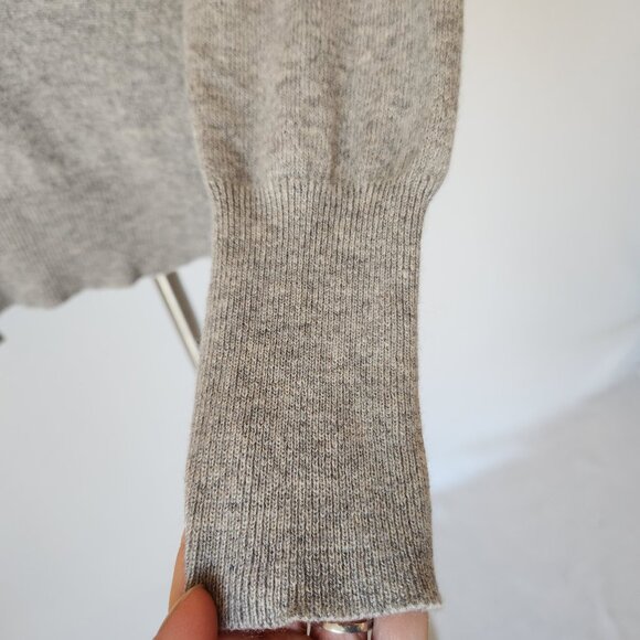 Vintage Best of Scotland 100% Pure Cashmere 1-Ply Crew Neck Sweater Gray - Picture 4 of 11